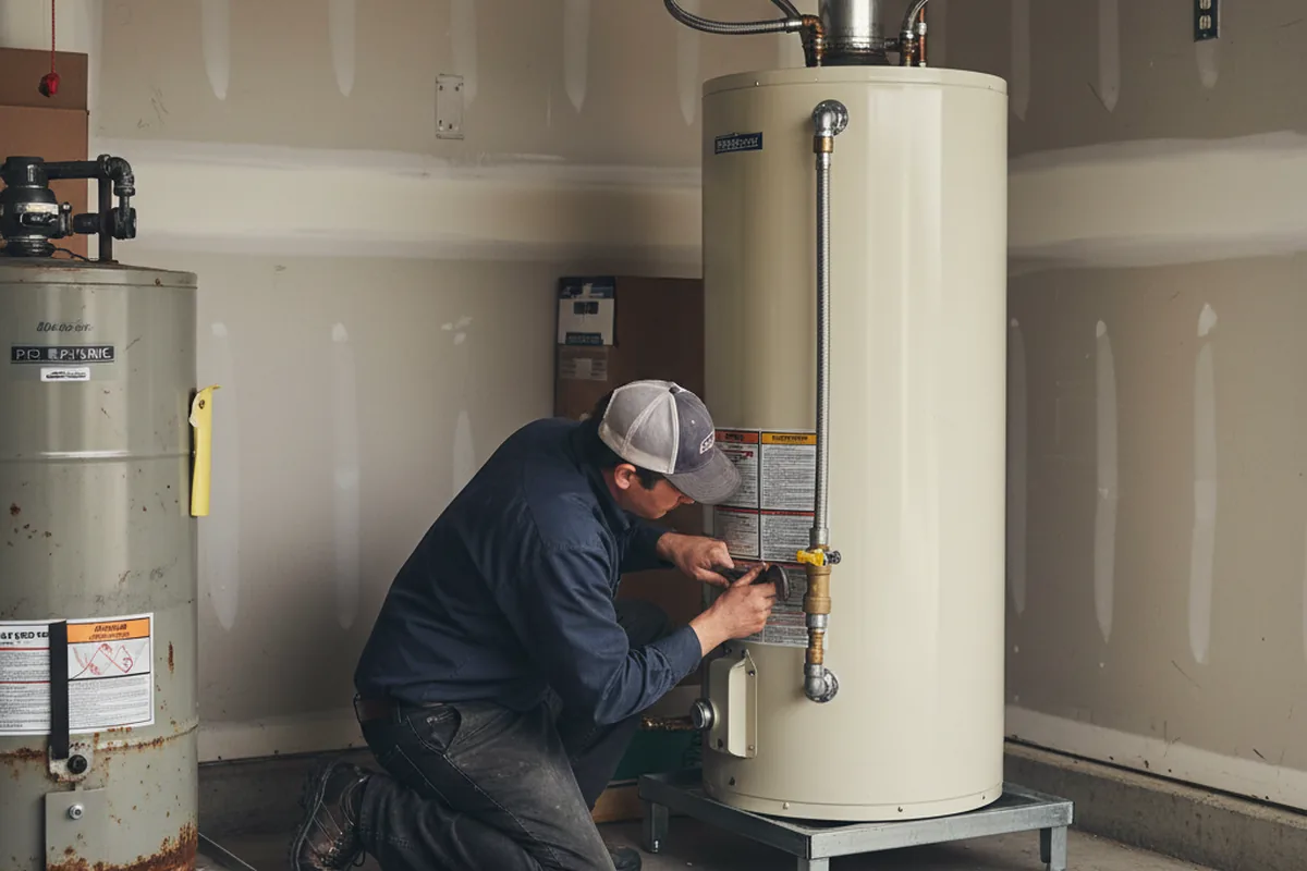 Water heater and shutoff valve replacement in Kekaha