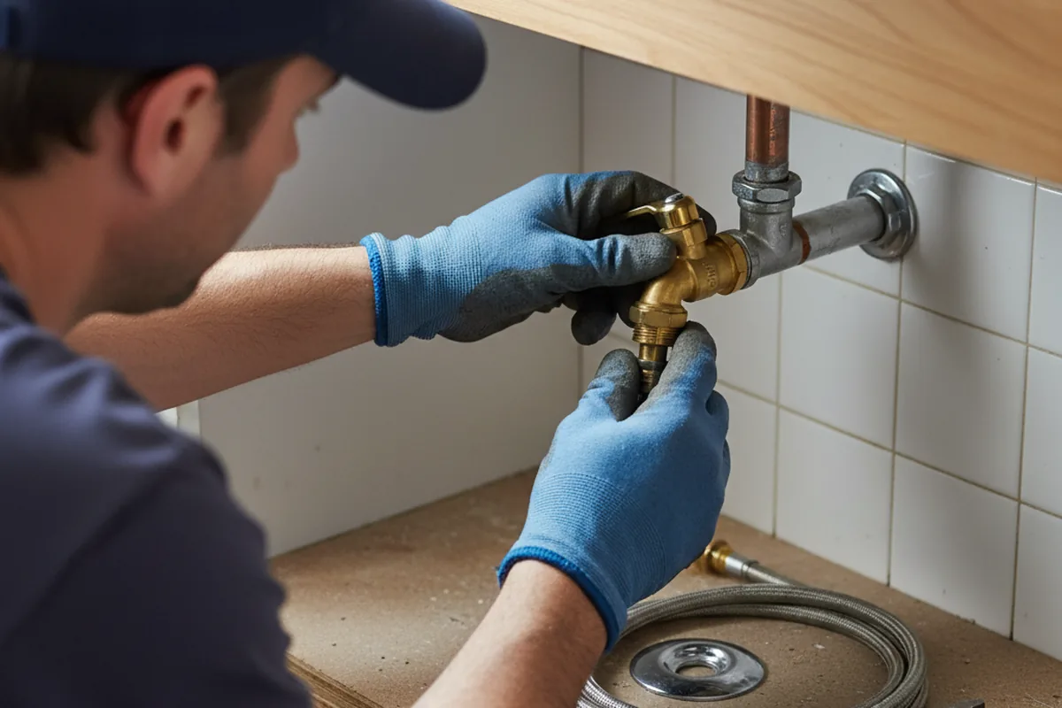 Shutoff valve and fitting work during Faucet and Fixture Repair in Kekaha